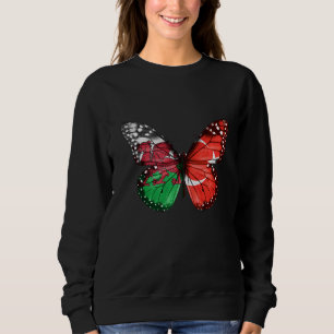 Sudadera Mariposa de la bandera turca galesa