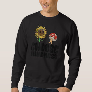 Sudadera Mariposa de paz hippie de girasol positivo Elija K