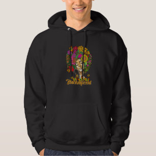 Sudadera Mariposa de pelo afro floral nativa africana a