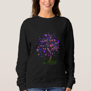 Sudadera Mariposa del árbol de mariposas de animales Maripo