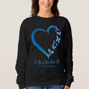 Sudadera Mariposa del Corazón Autismo En Abril Nosotros Usa