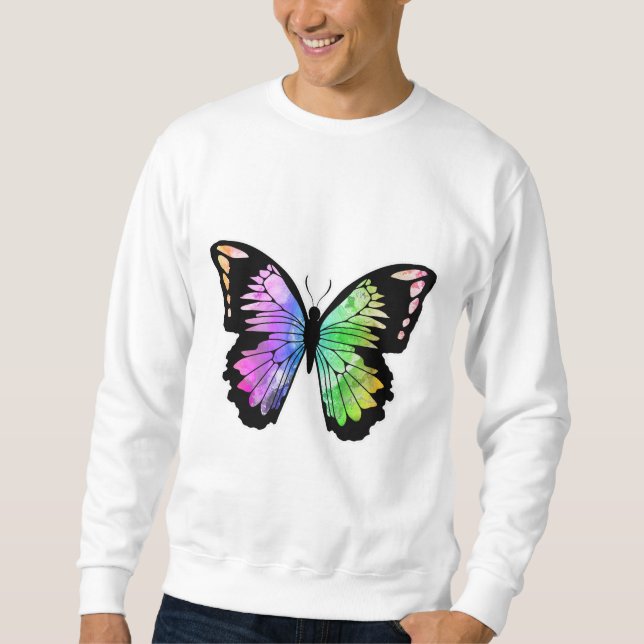Sudadera Mariposa en colores arcoiris (Anverso)