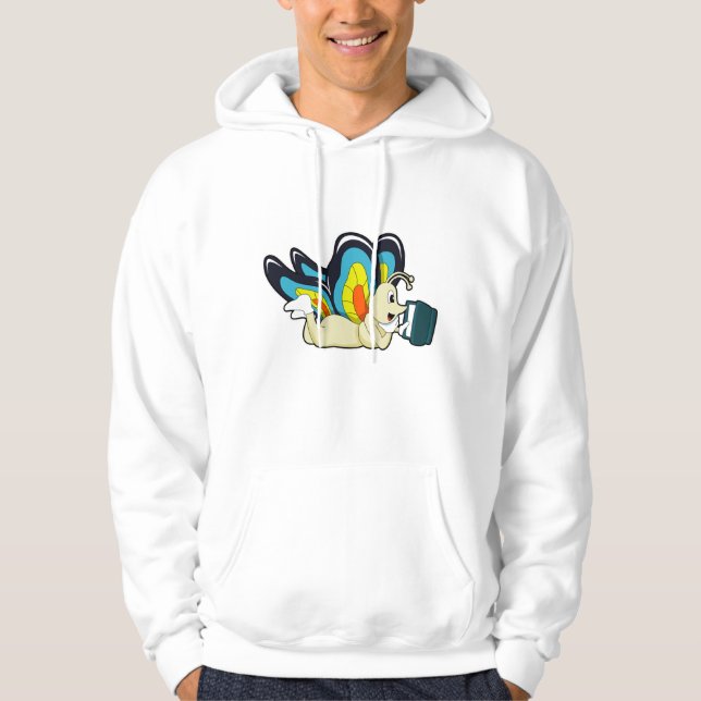 Sudadera Mariposa en lectura con libro (Anverso)