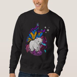 Sudadera Mariposa Fantasía Zoológico Ártico Pola Magnífica
