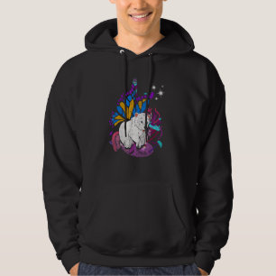 Sudadera Mariposa Fantasía Zoológico Ártico Pola Magnífica