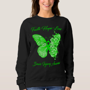 Sudadera Mariposa Fe Esperanza Amor Lesiones Cerebrales Con