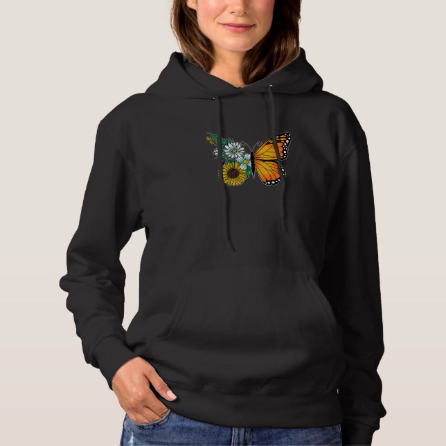 Sudadera Mariposa floral (Anverso)