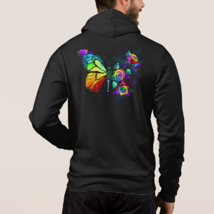 Sudadera Mariposa florida arcoiris