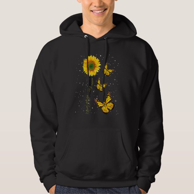 Sudadera Mariposa Girasol Nunca Rendirse Esclerosis Múltipl (Anverso)