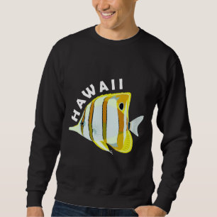 Sudadera Mariposa hawaiana Fish Tropical Coral Marine Anima