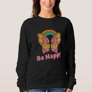 Sudadera Mariposa Hippie de la Felicidad Signo de Paz Yoga 