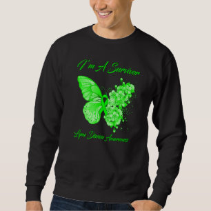 Sudadera Mariposa Iu2019m A Sobreviviente Lyme Enfermedad A