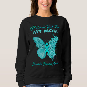 Sudadera Mariposa Llevo Verde Turquesa Por Mi Mamá Trastorn