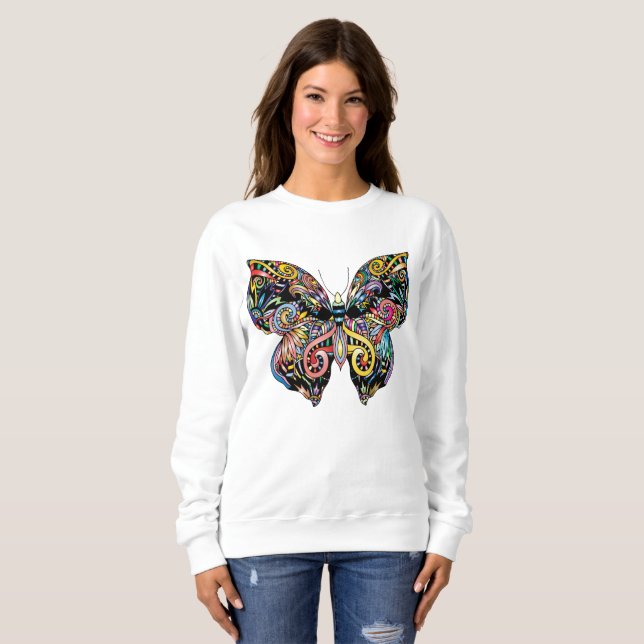 Sudadera Mariposa Mandala (Anverso completo)
