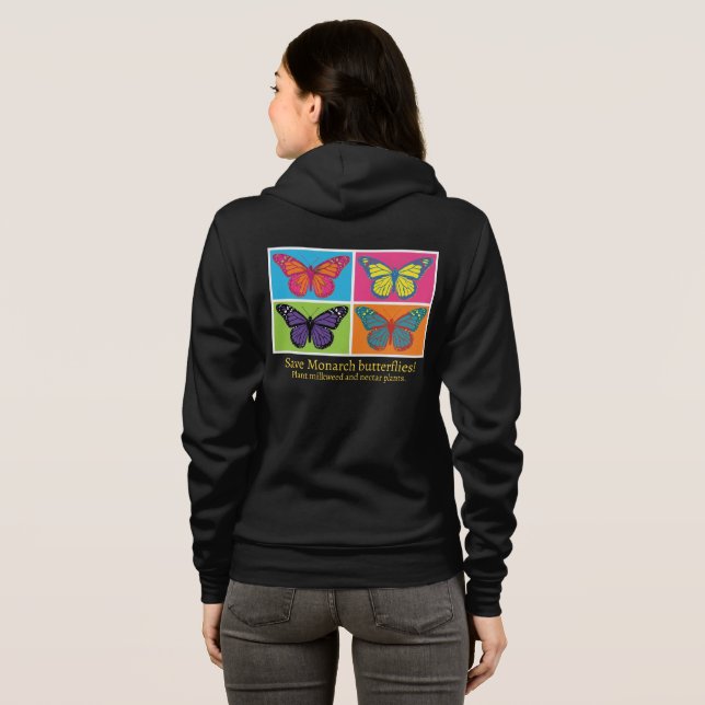 Sudadera Mariposa monarca (Reverso completo)