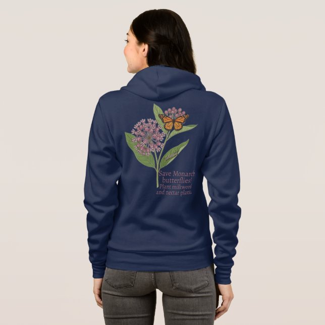 Sudadera Mariposa monarca (Reverso completo)