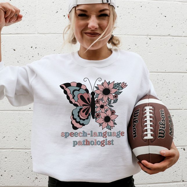 Sudadera Mariposa patóloga de habla personalizada (Subido por el creador)