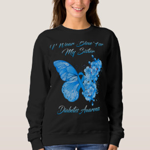 Sudadera Mariposa Que Uso Azul Para Mi Hermana Diabetes Con