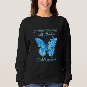 Sudadera Mariposa Que Uso Azul Para Mi Hermano Diabetes Awa