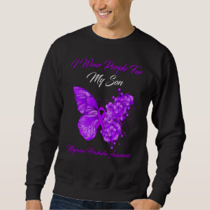 Sudadera Mariposa Que Uso Púrpura Para Mi Hijo Mirajaína Ca