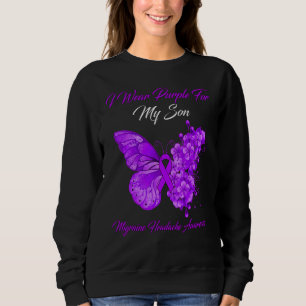 Sudadera Mariposa Que Uso Púrpura Para Mi Hijo Mirajaína Ca