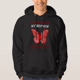 Sudadera Mariposa que uso rojo para mi sobrino anemia falci
