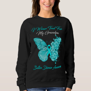 Sudadera Mariposa Que Uso Verde azulado Para Mi Abuelo Batt