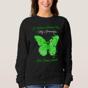 Sudadera Mariposa Que Uso Verde Para La Enfermedad De Lyme