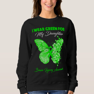Sudadera Mariposa Que Uso Verde Para Mi Hija Lesiones Cereb