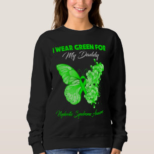 Sudadera Mariposa Que Uso Verde Para Mi Papi Síndrome Nefro