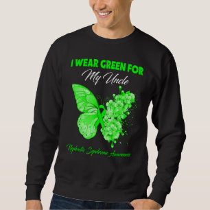Sudadera Mariposa Que Uso Verde Para Mi Tío Nefrota