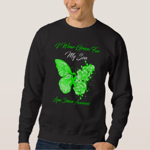 Sudadera Mariposa Que Uso Verde Por La Enfermedad De Lyme D
