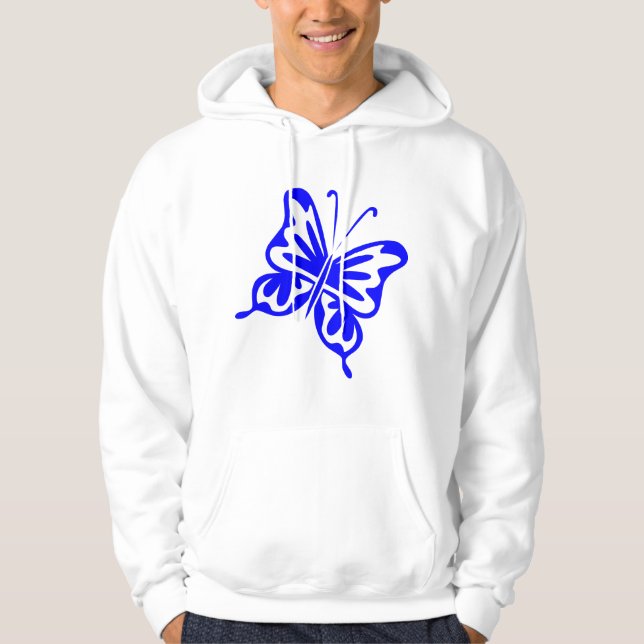 Sudadera Mariposa retro - azul (Anverso)