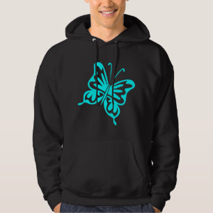 Sudadera Mariposa retro - cian