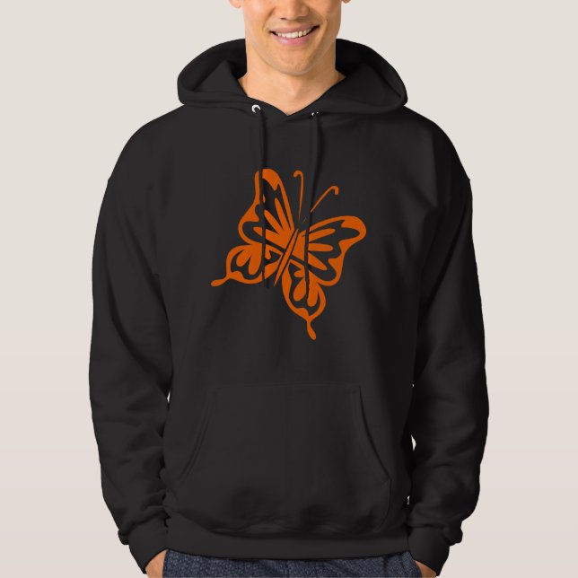 Sudadera Mariposa retro - Naranja (Anverso)