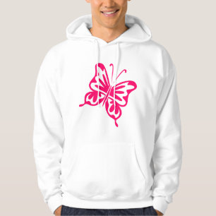 Sudadera Mariposa retro - Rojo neón