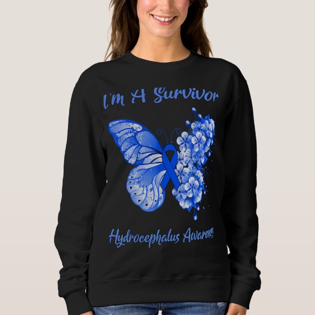 Sudadera Mariposa soy un sobreviviente de la conciencia de  (Anverso)