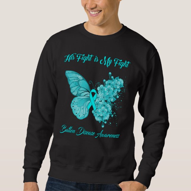 Sudadera Mariposa Su Lucha Es Mi Lucha Contra La Enfermedad (Anverso)