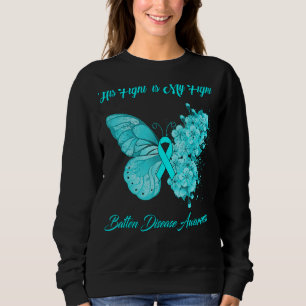 Sudadera Mariposa Su Lucha Es Mi Lucha Contra La Enfermedad