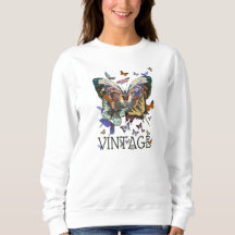 Mariposa vintage Boho Sweatshirt