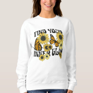 Sudadera Mariposa vintage   Buscar el brillo interno