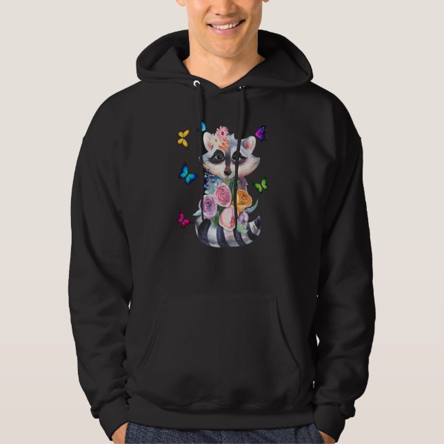 Sudadera Mariposas De Flor De Racco Cutáneo 1 (Anverso)
