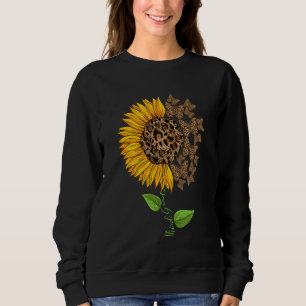 Sudadera Mariposas de leopardo de tercer grado y girasol de