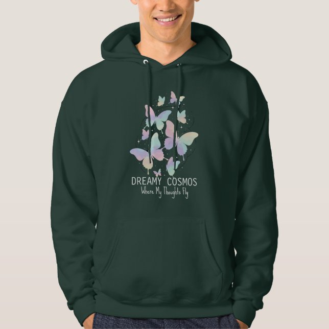 Sudadera Mariposas Galácticas Pastel Sueño Estético (Anverso)