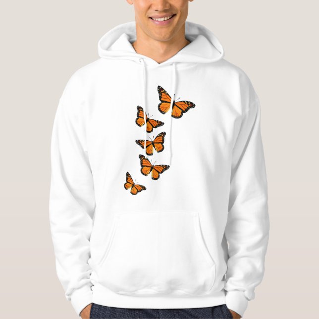 Sudadera Mariposas Monarca Inspiradores Entomólogos (Anverso)