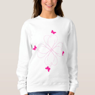 Sudadera Mariposas rosadas Swestshirt