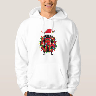 Sudadera Mariquita sombrero de Santa vacaciones insecto Nav