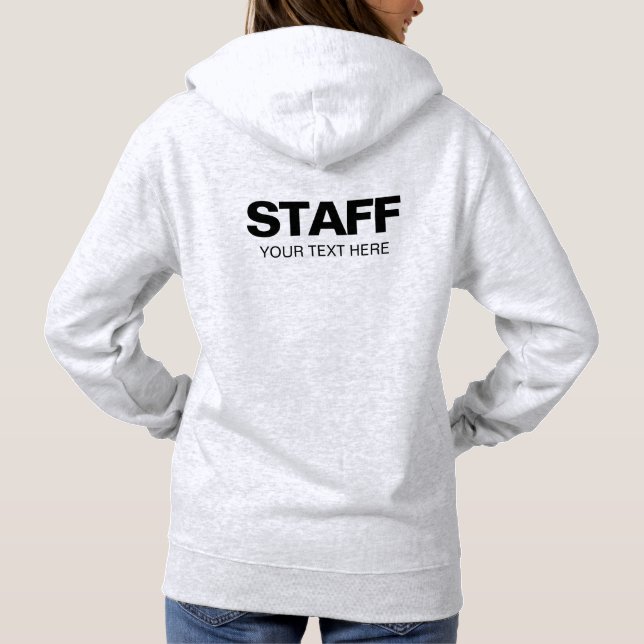 Sudadera Mariscas de la tripulación de Ash Gris Añadir logo (Reverso)