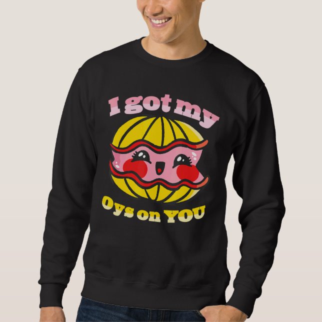 Sudadera Mariscos de mariscos de ostras Shucking 6 (Anverso)