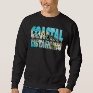 Sudadera Marítima de tortuga marina clásica retro a distanc